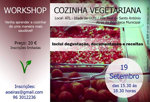 Workshop de cozinha vegetariana